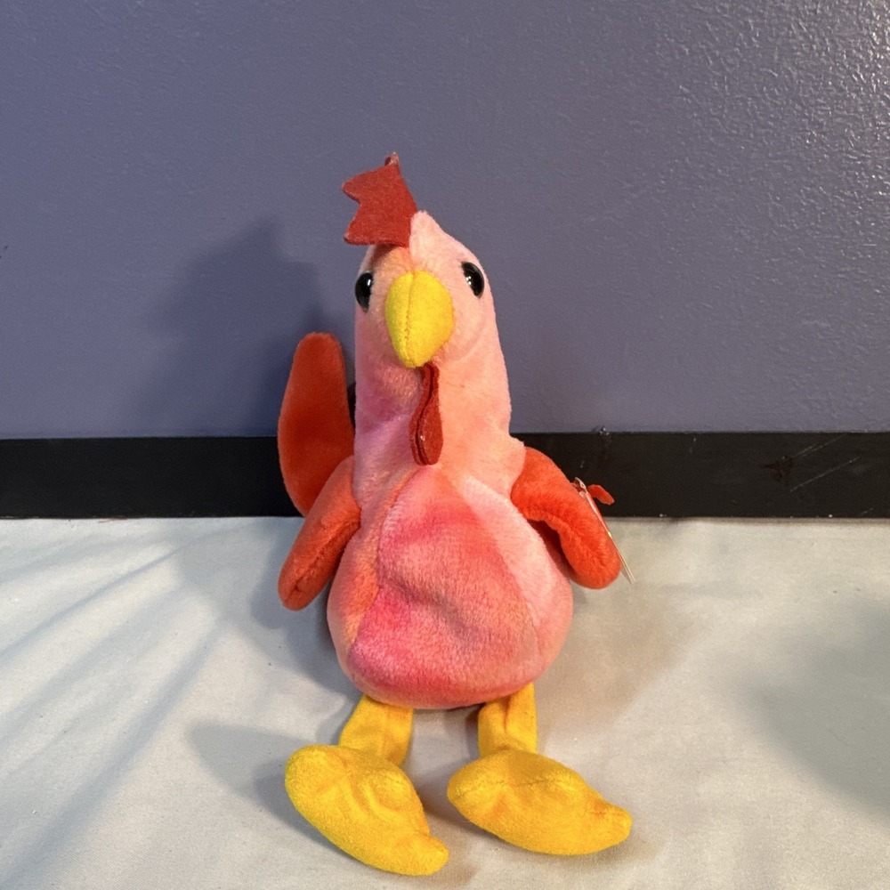 Ty Beanie Babies Strut Rooster Plush Retired Vintage 1996 MPN Strut